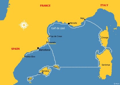 zeilen in spanje, route suggestie