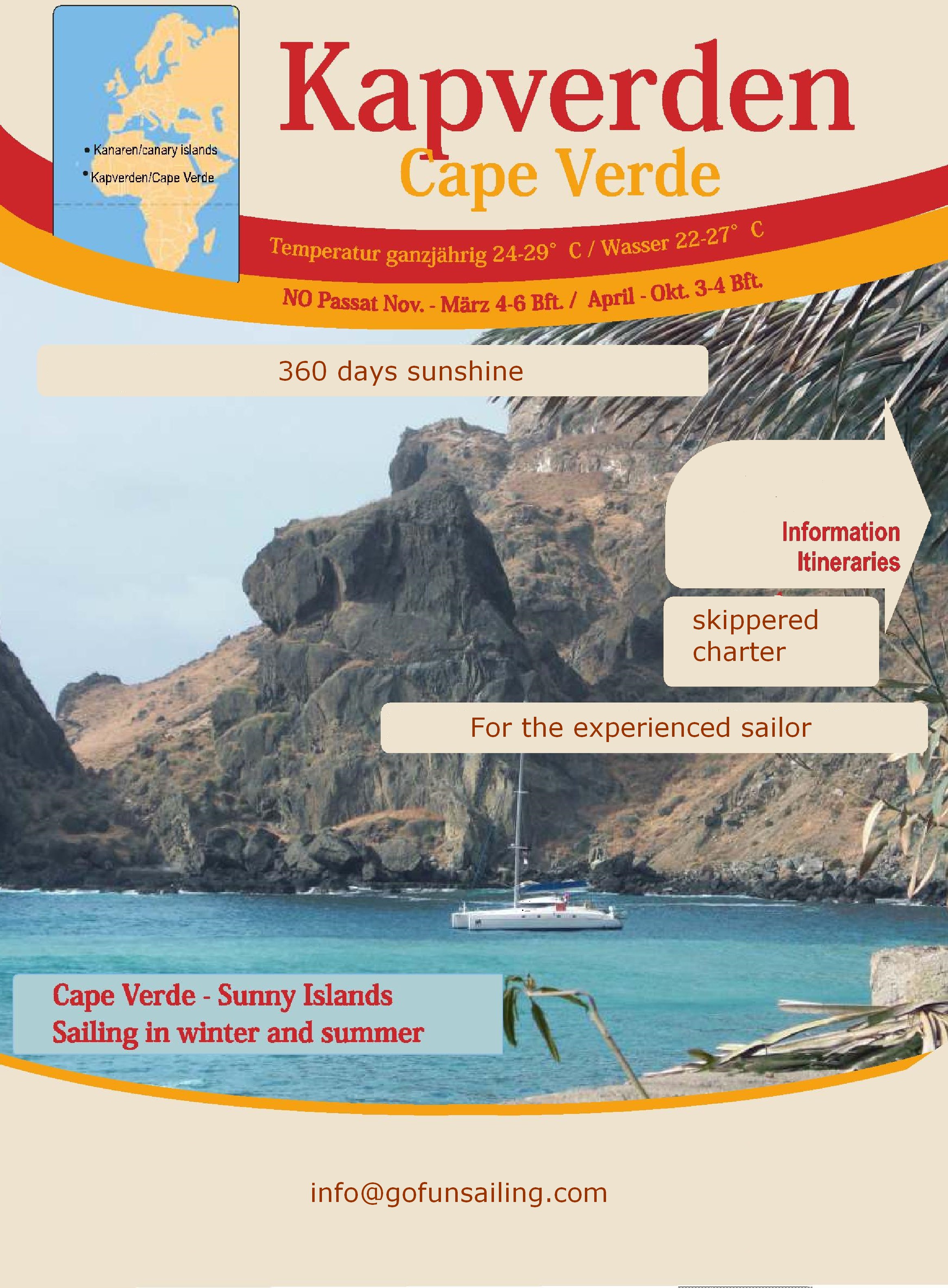 Kaap Verden Zeilroutes