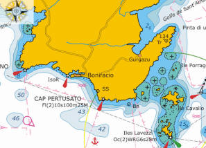 Flottielje zeilen naar Bonifacio